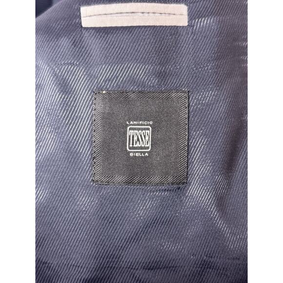 Hugo Boss Blazer 44R Mens Slim Fit Gray Italian Wool Plaid Sport Coat Jacket - Picture 10 of 11